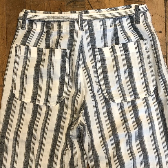 Gap High Waisted Wide Leg Cotton/Linen Blend Pants - Picture 4 of 7